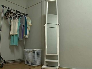 ren azumi, cute japanese, handles two cocks like a pro!