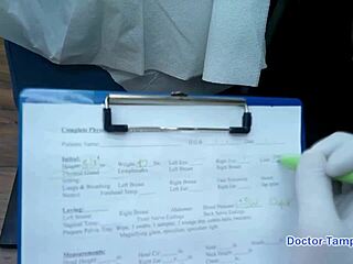 Dr. Tampa Performs First Gyno Exam on Neighbor Aria Nicole with Shaved Pussy