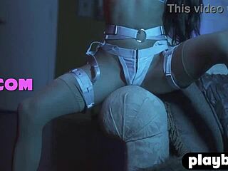 Veronica's solo striptease reveals her perfect Latina body