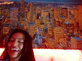 Crazy cute girl teases with live dildo show on Bluee official