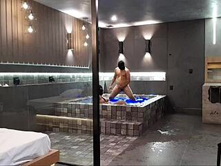 My friend loved the luxury motel and let loose