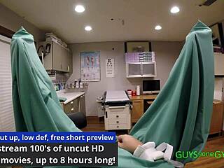 Doctor Tampa undergoes cum extraction treatment by nonbinary doctors in the clinic