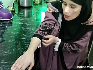 Hot Wife In Burqa Fucked In Kitchen!