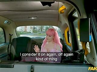 Fake Taxi: Pink-Haired Babe Gets Her Pussy Creampied Hard