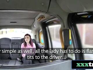 American redhead babe, your ass is mine, says dirty London driver