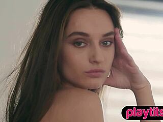 petite russian babe strips naked