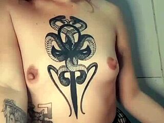 Beautiful redhead's solo session in the bathroom gets wet