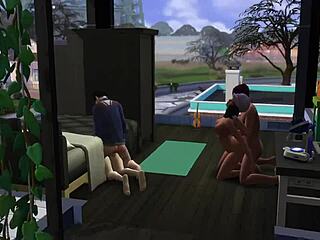 Step Brother and Sister in Wild Orgy