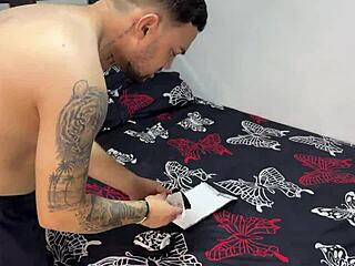 I masturbate with my stepmother's underwear and get caught