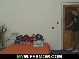 Cheating wife and her girlfriend in a threesome with an old man