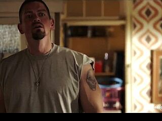 alyssa leblanc flashes big tits in maid costume on shameless