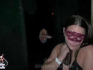 Housewife humiliated by glory hole with her wife's help