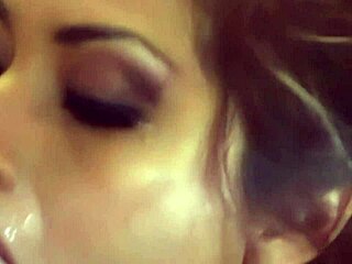 A Latina teen has sex with passion after a long day at work