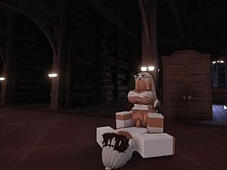 Blonde takes huge cock