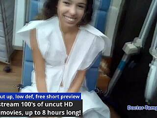 Dr. Tampa's gyno exam with Aria Nicole, neighbor turned doctor