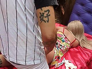 Drilling Blonde Sex Toy’s Tight Ass Now!