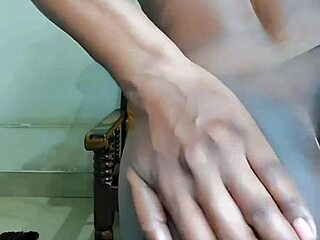 A chubby sissy femboy works out to have the perfect feminine body