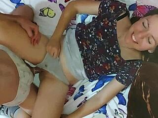 Petite stepsister gets a quick and intense fucking