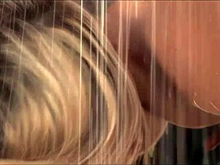 Angelica Saint and Marlie Moore in hot lips to lips action