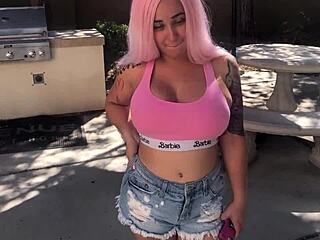 Barbi with the pink hair gives great blow jobs and rides like in a cowgirl position