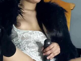 best scenes: 'cute european girl masturbates with dildo at home'