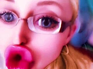 Sissification and dollification with big lips and glasses