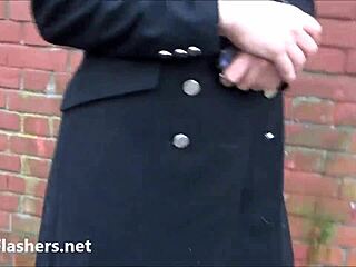 blonde amateur babe jakki nude flashing fingering in public