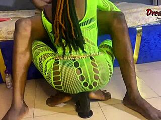 Vera Satisfies Herself with Toy and Big Ebony Dick