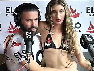 colombian alessa kitty in casting interview before the spicy room.