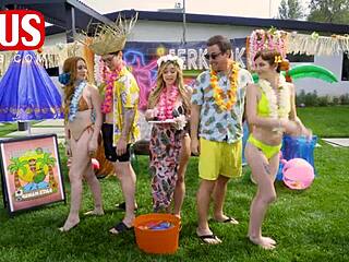 jerkaoke summertime orgy - featuring madison morgan rosalyn sphinx and more