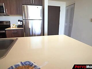 Private lesson with a hot Cuban teacher goes wrong in the kitchen