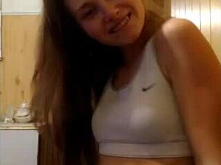 Young blonde gets shaved and masturbates with anal toy