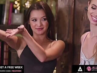 Hot Lesbian Threesome for Bride-to-Be Gianna Dior!