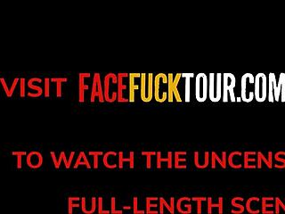 Busty Tattooed Blonde Cock Slut Rough Face Fucked In Homemade Sex Tape