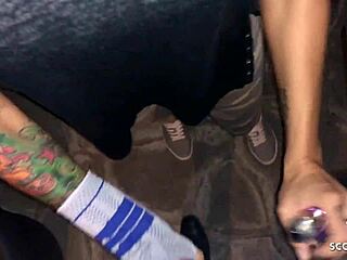 German party slut, wanna get licked by random guys in store?