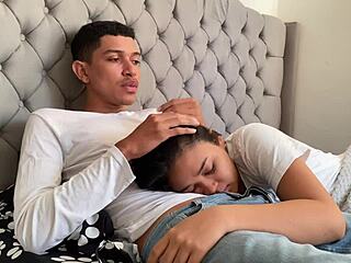 Padrastro pervertido, shoving that huge cock in my mouth till he bursts!