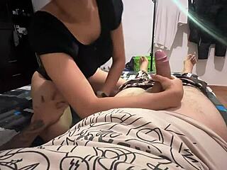 this young university girl gives me an amazing blowjob