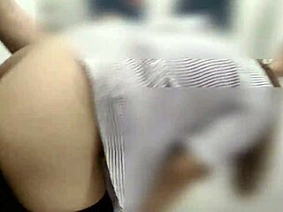 Horny Filipina risks it all sucking and fucking in public fitting room