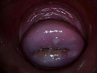 camera gets deep inside paula shys vagina during masturbation