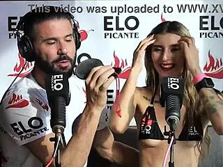 colombian alessa kitty in casting interview before the spicy room.