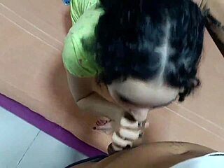 Skinny blonde gets pumzied by her stepson while on phone
