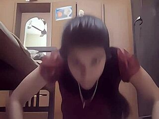 Desi creampie queen works out her boobs, then gets double penetrated with creampie finish