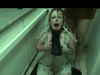 Enthusiastic Degradation Slut Siren Eats Cum from Boot in BDSM Scene