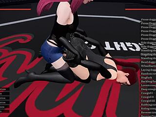 Dominant lesbian action in steamy femdom scene