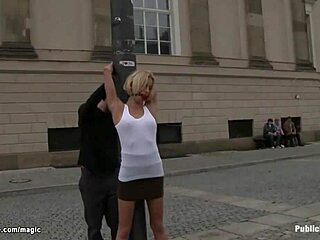 blond got gang banged outdoor in public, oops, didnt mean to scream so loud