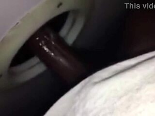 Hardcore gloryhole action with a sub par performer