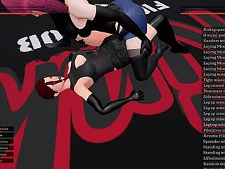 Dominant lesbian action in steamy femdom scene