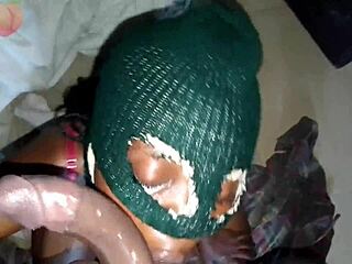 Goddess Teases Big Black Cock on Knees