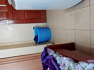 malaya is taking off her clothes in the room alone