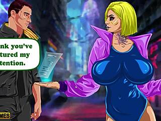 Let's play cybersluts 2077 with big tits masturbation